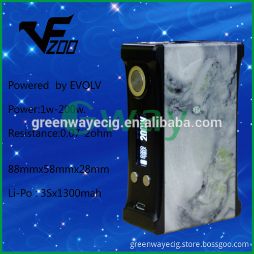 2015 Newest Greenway design 200w box mod, VF 200 DNA 200 vs hannya box mod